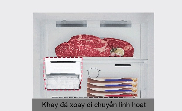 Khay đá xoay linh hoạt