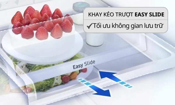 Tủ lạnh Samsung Inverter 236 lít RT22M4032BU Khay kéo linh hoạt